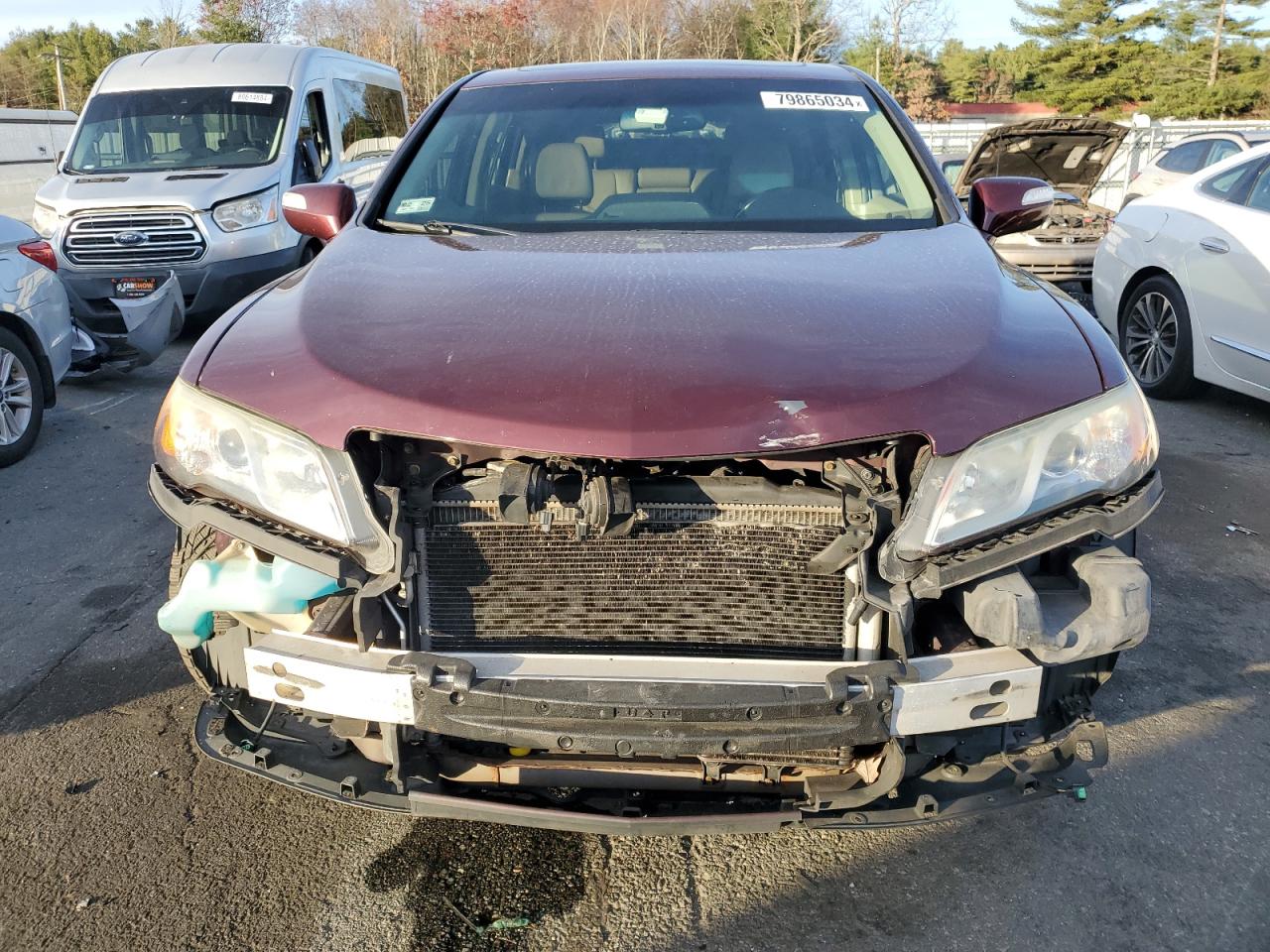 2013 Acura RDX VIN 5J8TB4H58DL001336 Copart auction photo, front end / minor dent/scratches damage thumbnail 5