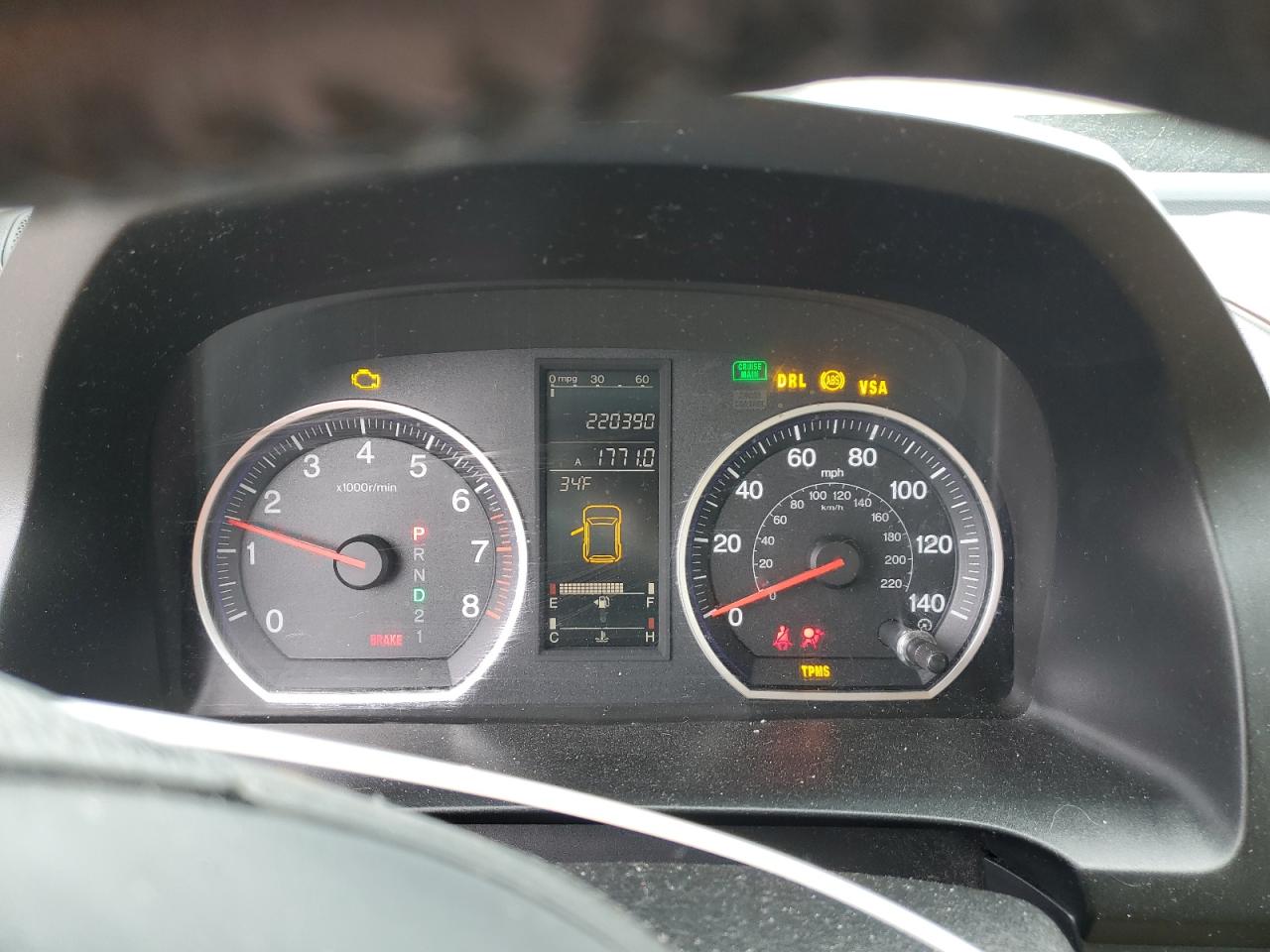 2007 Honda CR-V VIN JHLRE38777C025758 Copart auction photo, front end / rear end damage thumbnail 9