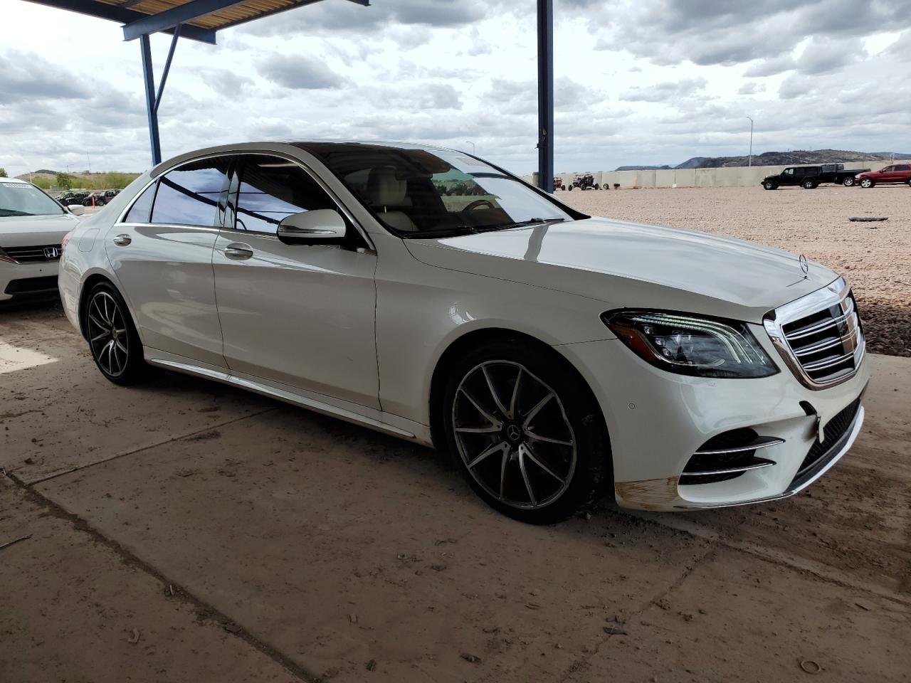 2019 Mercedes-Benz S-klasse VIN WDDUG8GB2KA474151 Copart auction photo, front end damage thumbnail 4