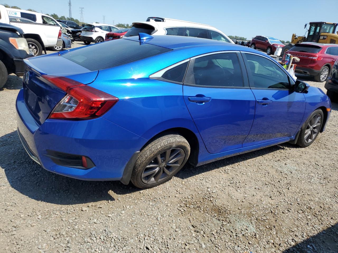 2021 Honda Civic VIN 19XFC1F33ME010382 Copart auction photo, side / undercarriage damage thumbnail 3