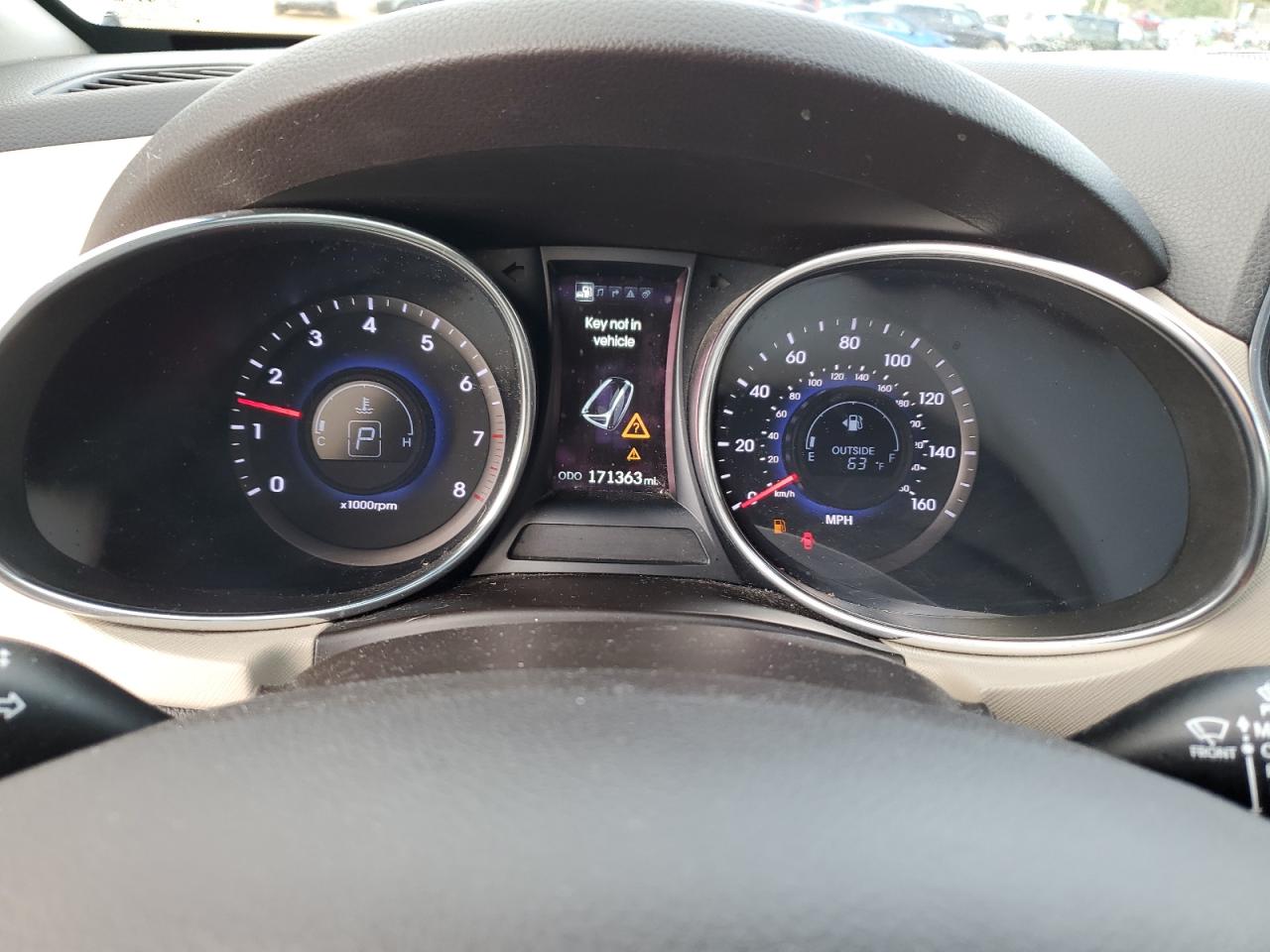 2014 Hyundai Santa Fe VIN KM8SR4HF2EU083263 Copart auction photo, normal wear damage thumbnail 9
