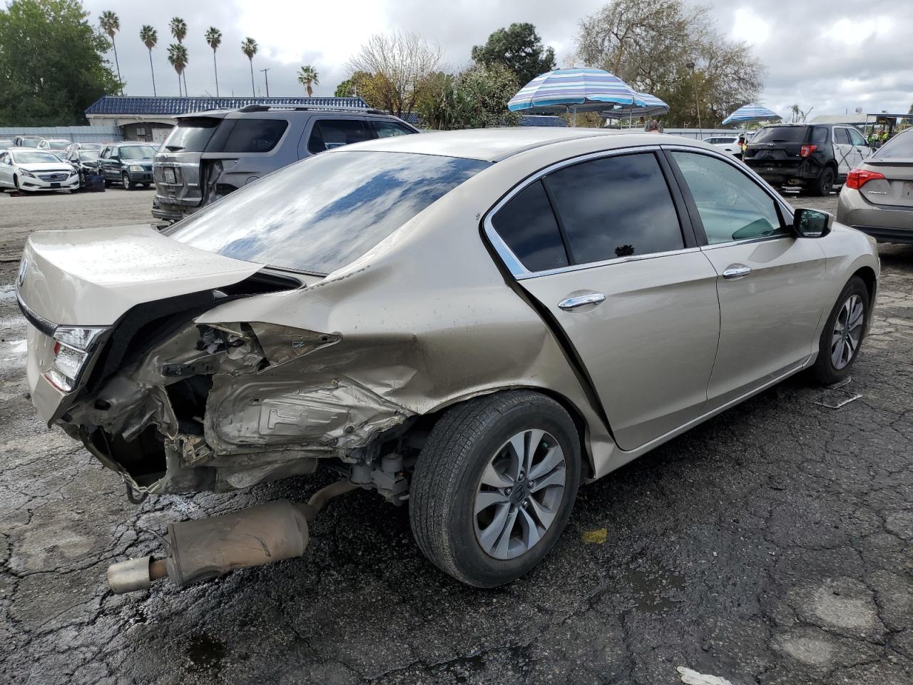 2013 Honda Accord VIN 1HGCR2F37DA038312 Copart auction photo, rear end / minor dent/scratches damage thumbnail 3