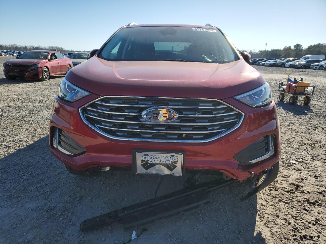 2022 Ford Edge VIN 2FMPK4J96NBB14311 Copart auction photo, front end / undercarriage damage thumbnail 5