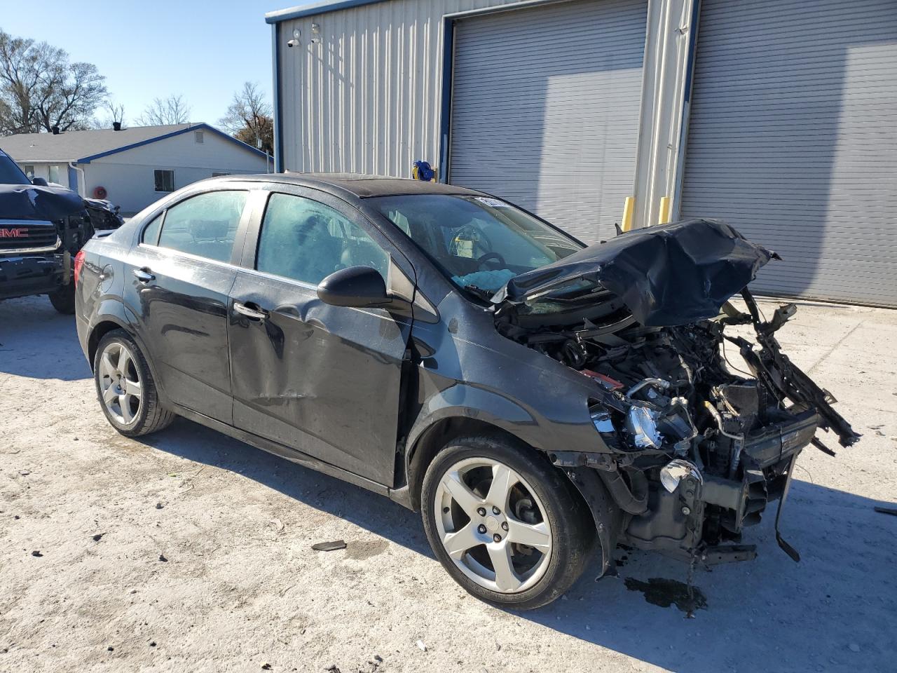2013 Chevrolet Sonic VIN 1G1JE5SH5D4121345 Copart auction photo, all over damage thumbnail 4
