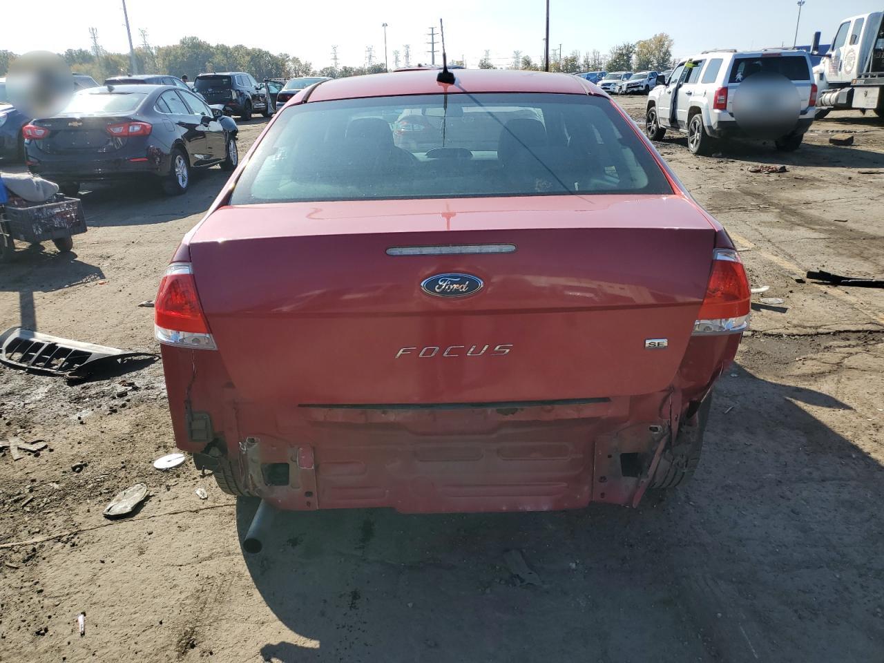 2011 Ford Focus VIN 1FAHP3FN5BW201725 Copart auction photo, rear end damage thumbnail 6