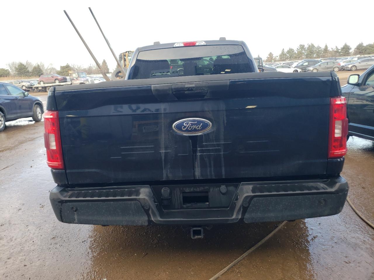 2022 Ford F-150 VIN 1FTMF1E58NKE24645 Copart auction photo, front end / side damage thumbnail 6