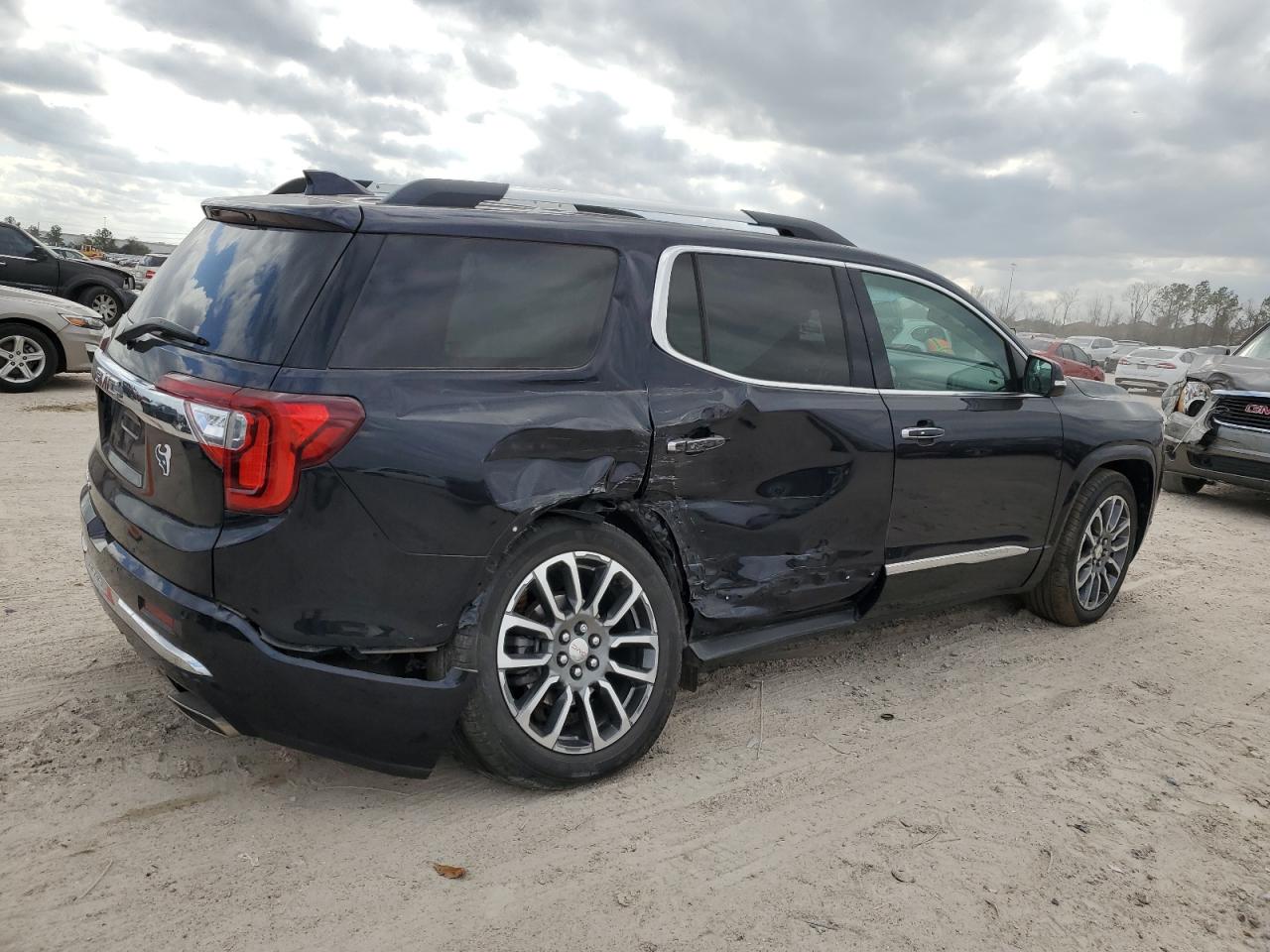 2021 GMC Acadia VIN 1GKKNPLS9MZ207900 Copart auction photo, side / rear end damage thumbnail 3