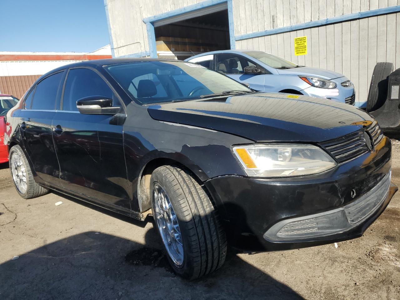 2014 Volkswagen Jetta VIN 3VWD07AJ3EM354078 Copart auction photo, stripped / mechanical damage thumbnail 4