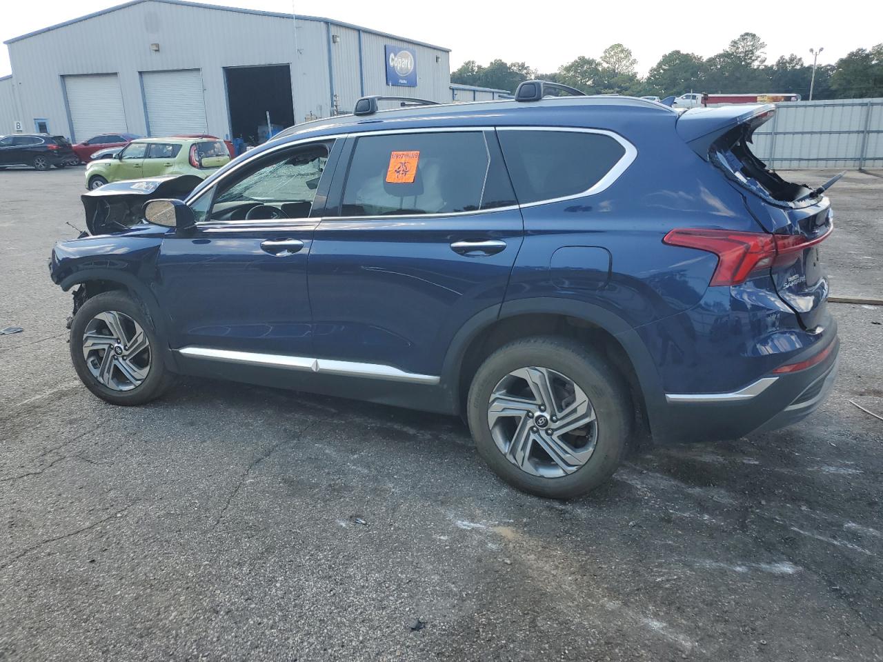 2022 Hyundai Santa Fe VIN 5NMS34AJ0NH405796 Copart auction photo, front end / rear end damage thumbnail 2