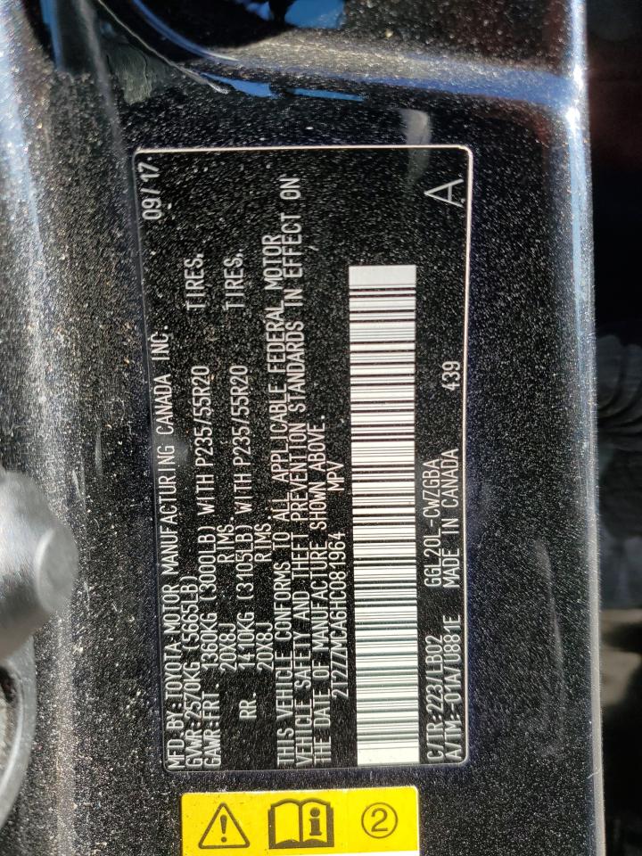 2017 Lexus RX VIN 2T2ZZMCA6HC081964 Copart auction photo, side damage thumbnail 13