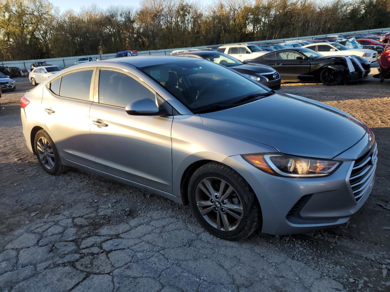 2017 Hyundai Elantra VIN 5NPD84LF2HH027197 Copart auction photo, rear end / side damage thumbnail 4