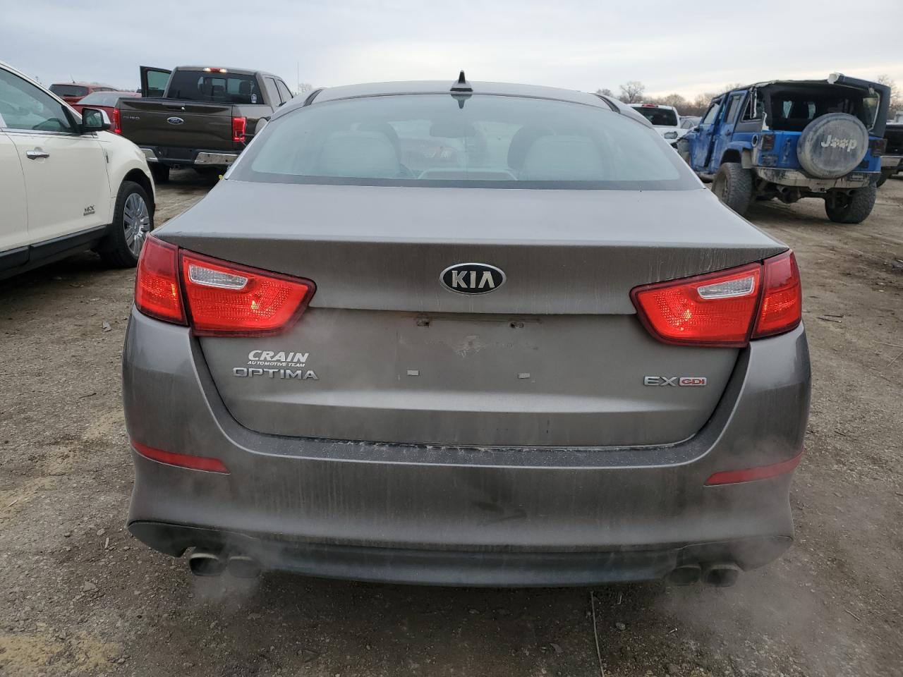 2015 KIA Optima VIN 5XXGN4A73FG433273 Copart auction photo, front end damage thumbnail 6