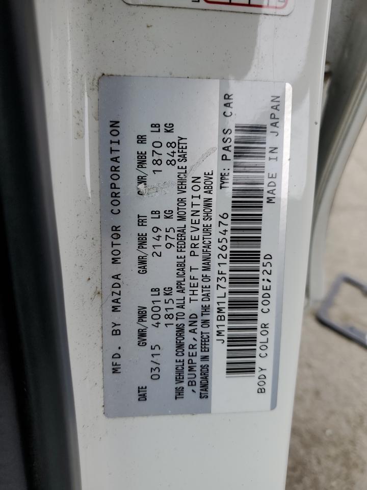 2015 Mazda 3 VIN JM1BM1L73F1265476 Copart auction photo, front end damage thumbnail 13