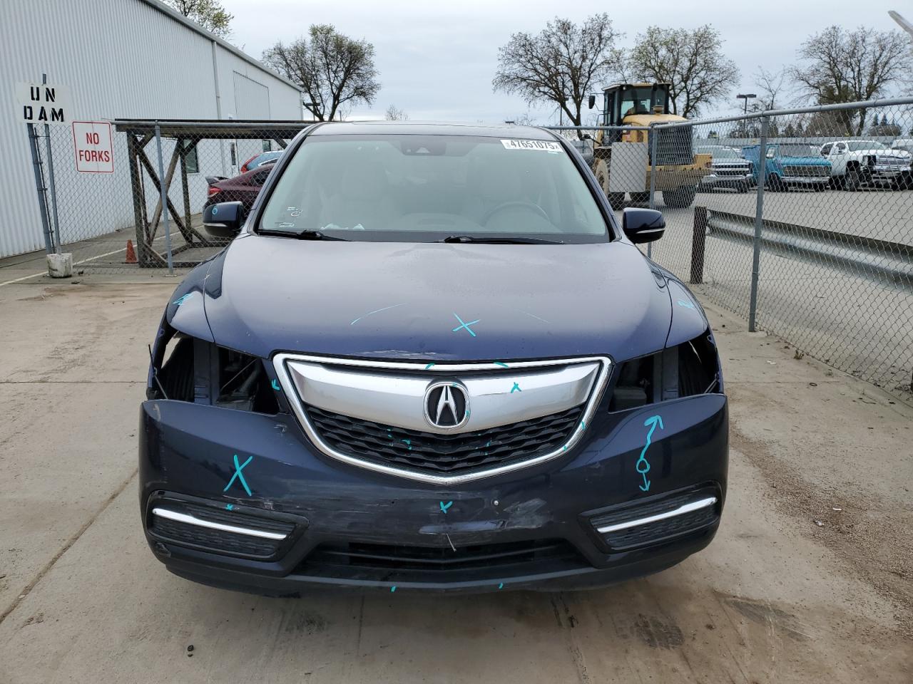 2016 Acura MDX VIN 5FRYD4H4XGB046662 Copart auction photo, front end / rear end damage thumbnail 5