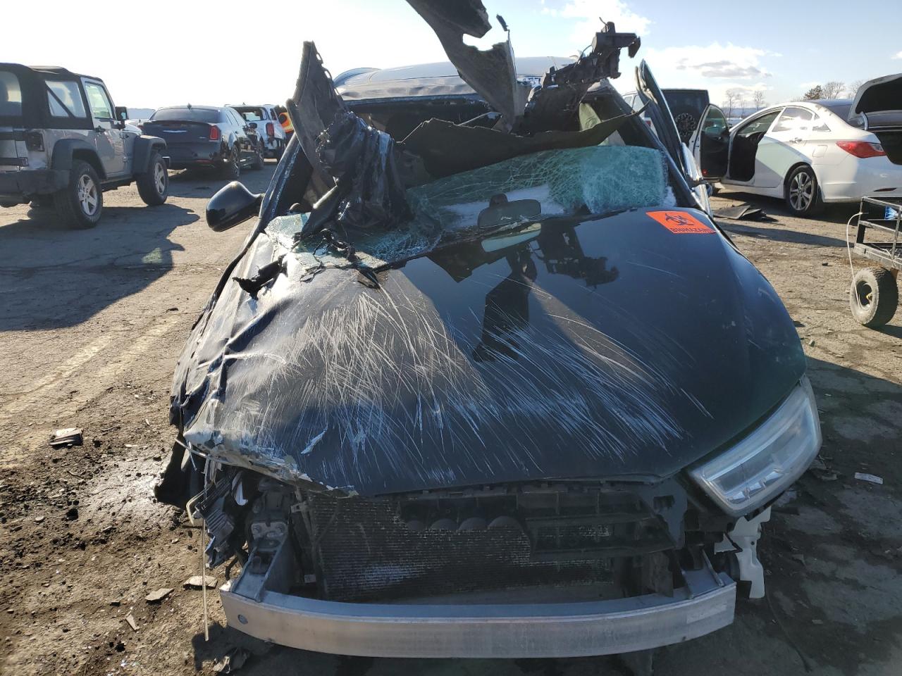2016 Audi Q3 VIN WA1GFCFS9GR002658 Copart auction photo, rollover damage thumbnail 5