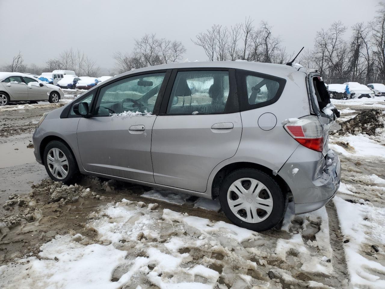 2010 Honda Fit VIN JHMGE8G22AS014105 Copart auction photo, rear end damage thumbnail 2