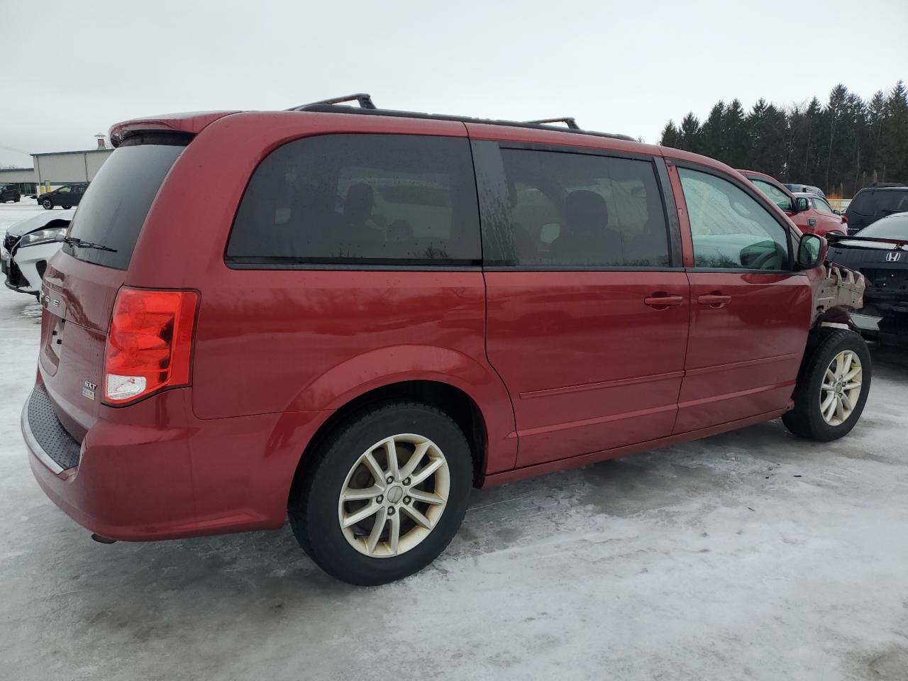 2014 Dodge Caravan VIN 2C4RDGCG6ER254077 Copart auction photo, front end damage thumbnail 3