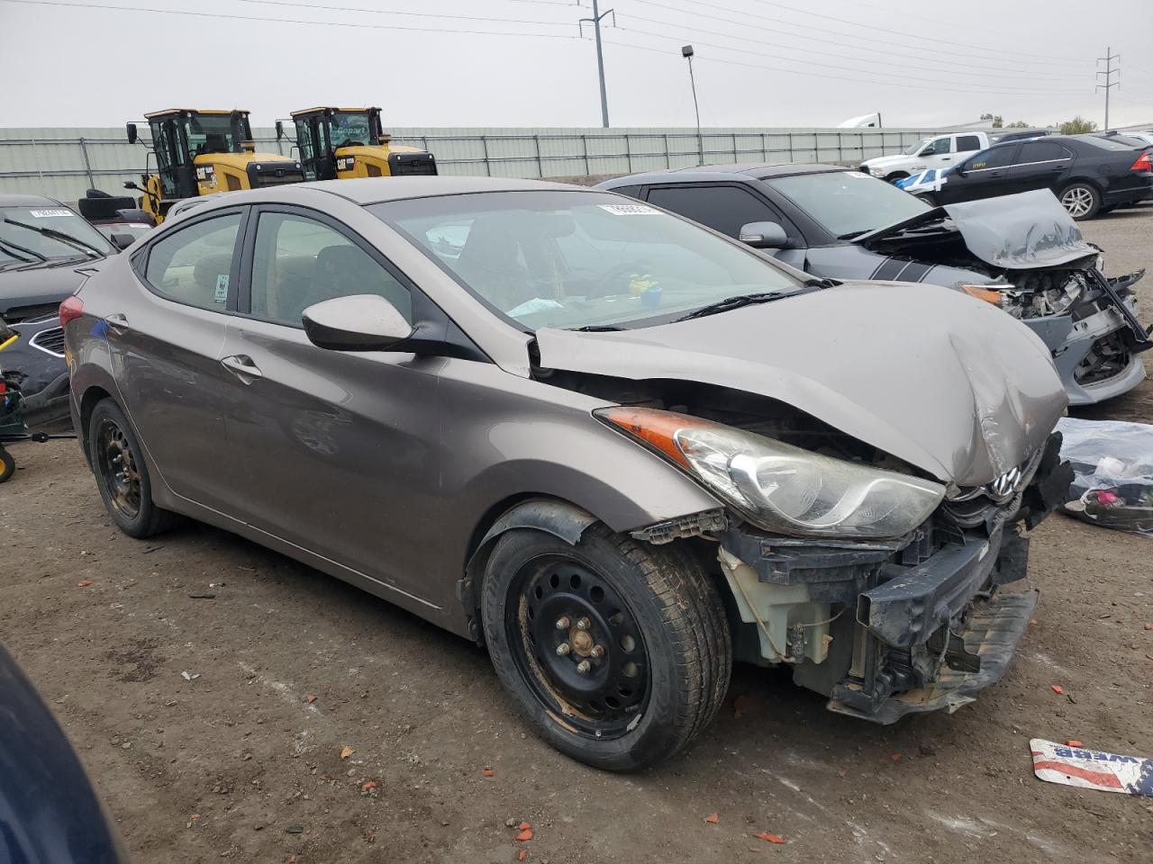 2013 Hyundai Elantra VIN 5NPDH4AE1DH201426 Copart auction photo, water/flood / front end damage thumbnail 4