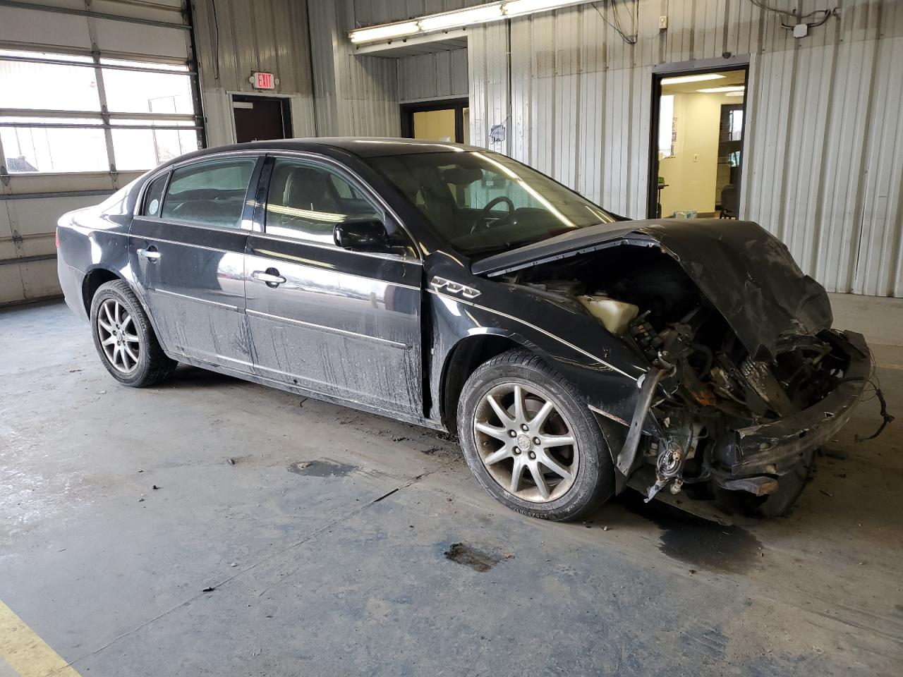 2007 Buick Lucerne VIN 1G4HD57287U129663 Copart auction photo, front end / side damage thumbnail 4