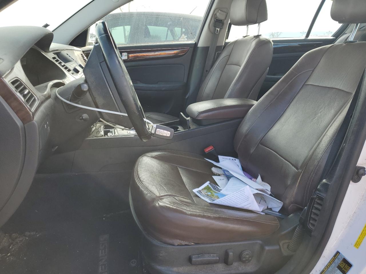 2014 Hyundai Genesis VIN KMHGC4DD7EU264404 Copart auction photo, front end / undercarriage damage thumbnail 7