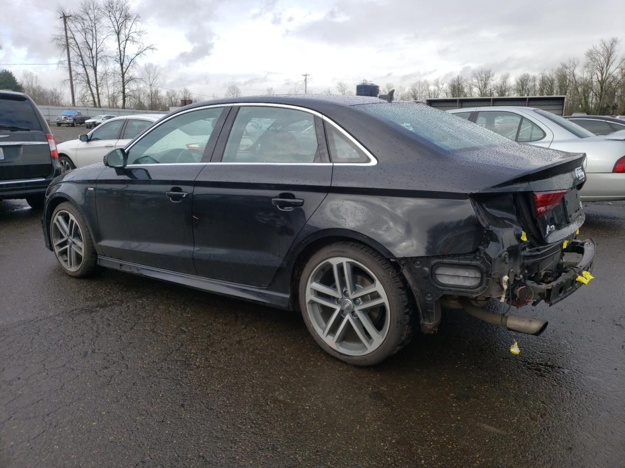 2018 Audi A3 VIN WAUJ8GFF4J1028412 Copart auction photo, side / rear end damage thumbnail 2