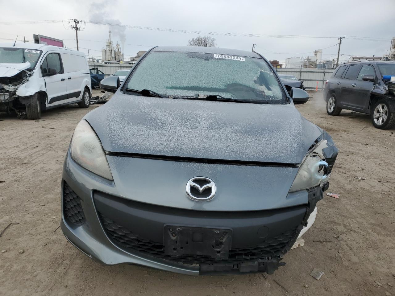 2013 Mazda 3 VIN JM1BL1LP3D1736347 Copart auction photo, front end / minor dent/scratches damage thumbnail 5