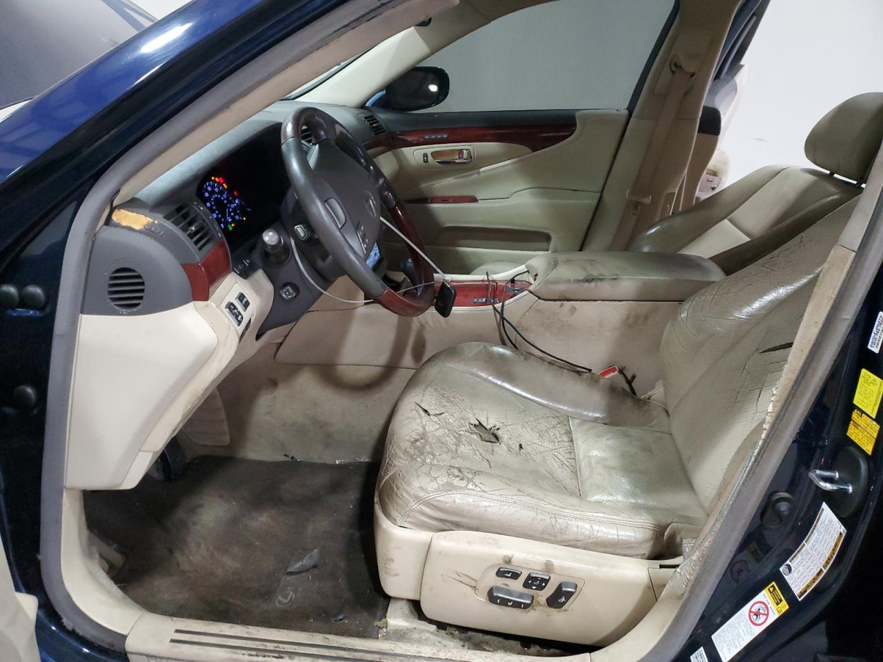 2011 Lexus LS VIN JTHBL5EF5B5105065 Copart auction photo, mechanical damage thumbnail 7