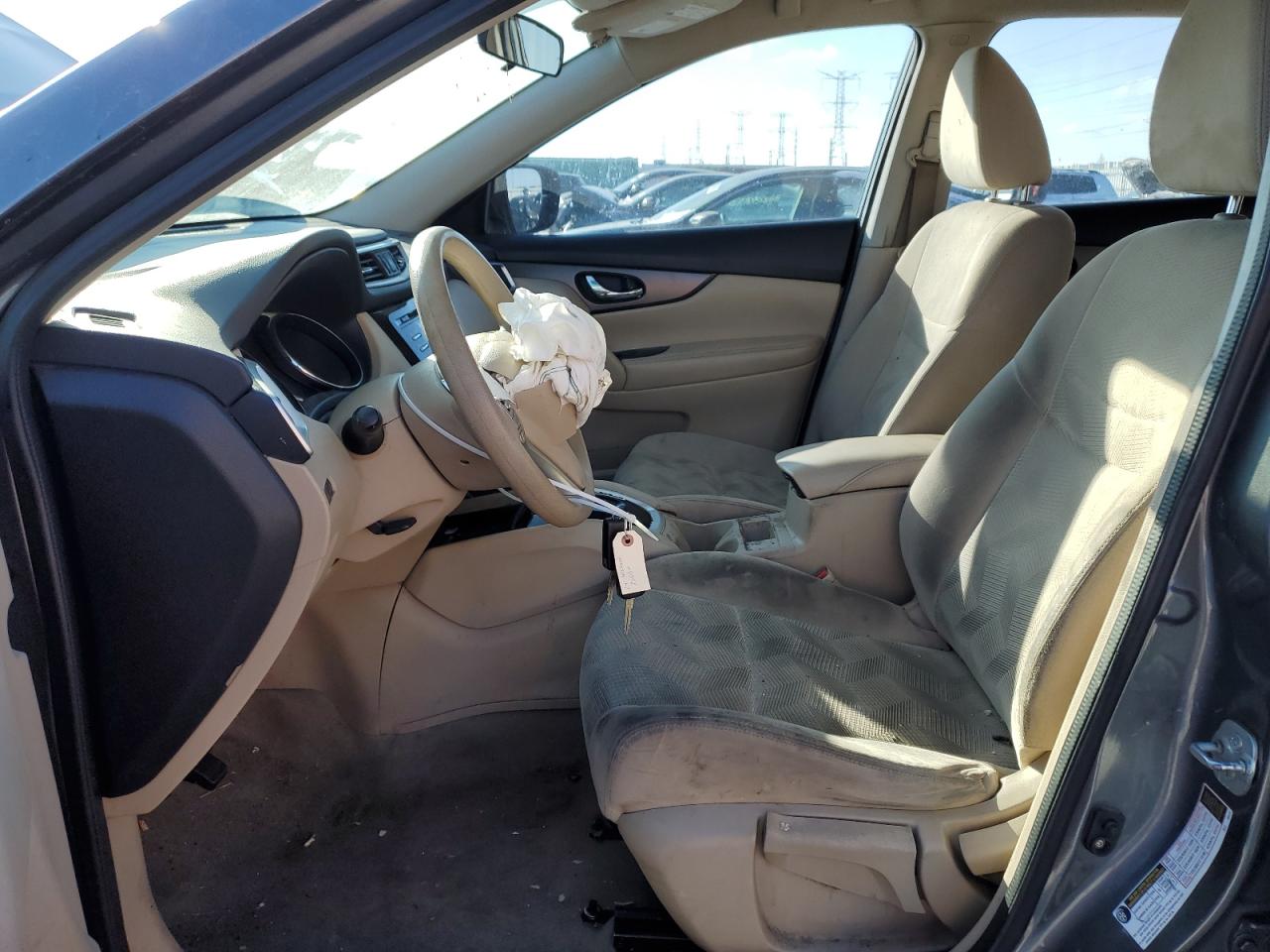 2014 Nissan Rogue VIN 5N1AT2MV9EC791823 Copart auction photo, front end / frame damage damage thumbnail 7