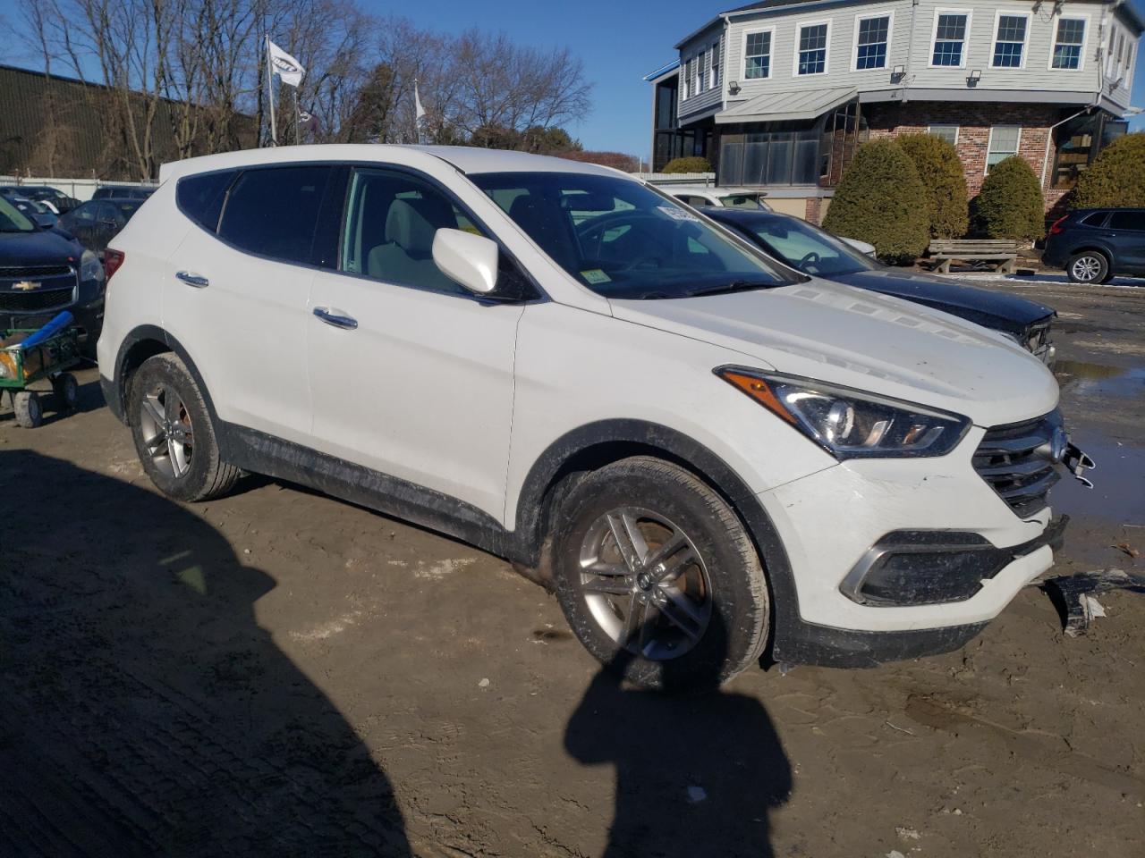 2018 Hyundai Santa Fe VIN 5XYZTDLB4JG531314 Copart auction photo, front end damage thumbnail 4