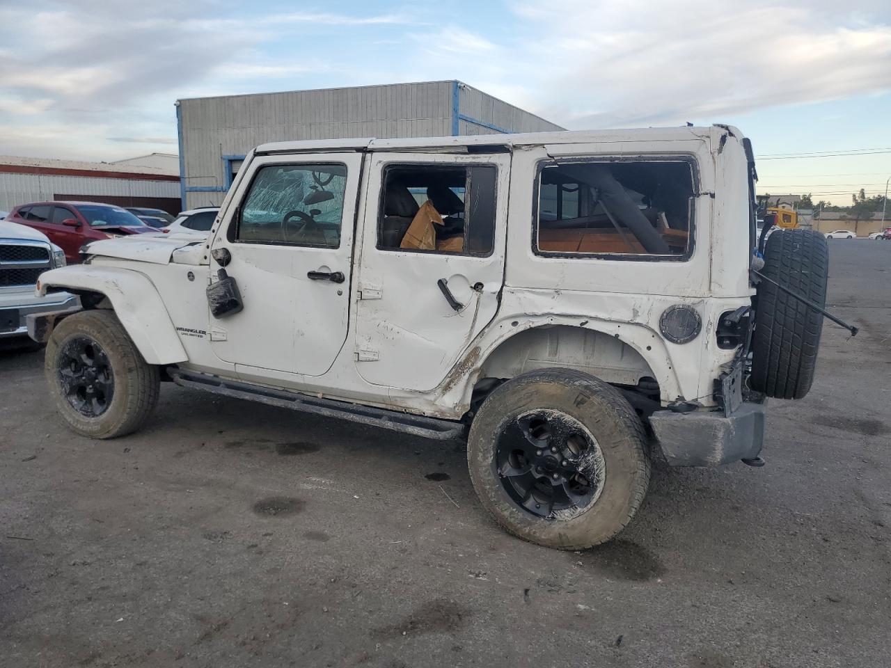 2015 Jeep Wrangler VIN 1C4BJWEG9FL690658 Copart auction photo, all over damage thumbnail 2