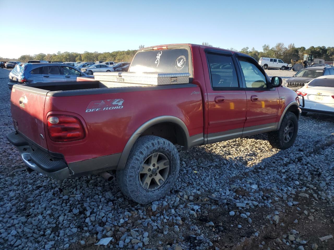 2002 Ford F-150 VIN 1FTRW08L62KA54334 Copart auction photo, rear end damage thumbnail 3