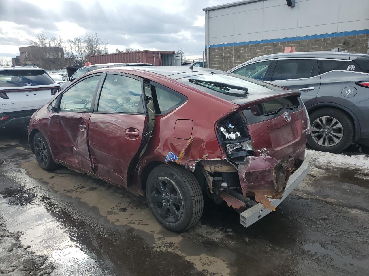 2005 Toyota Prius VIN JTDKB20U157009029 Copart auction photo, side / rear end damage thumbnail 2