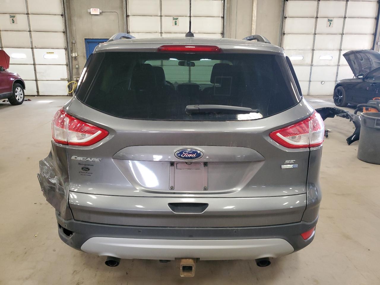2014 Ford Escape VIN 1FMCU9G99EUC68292 Copart auction photo, rear end / side damage thumbnail 6