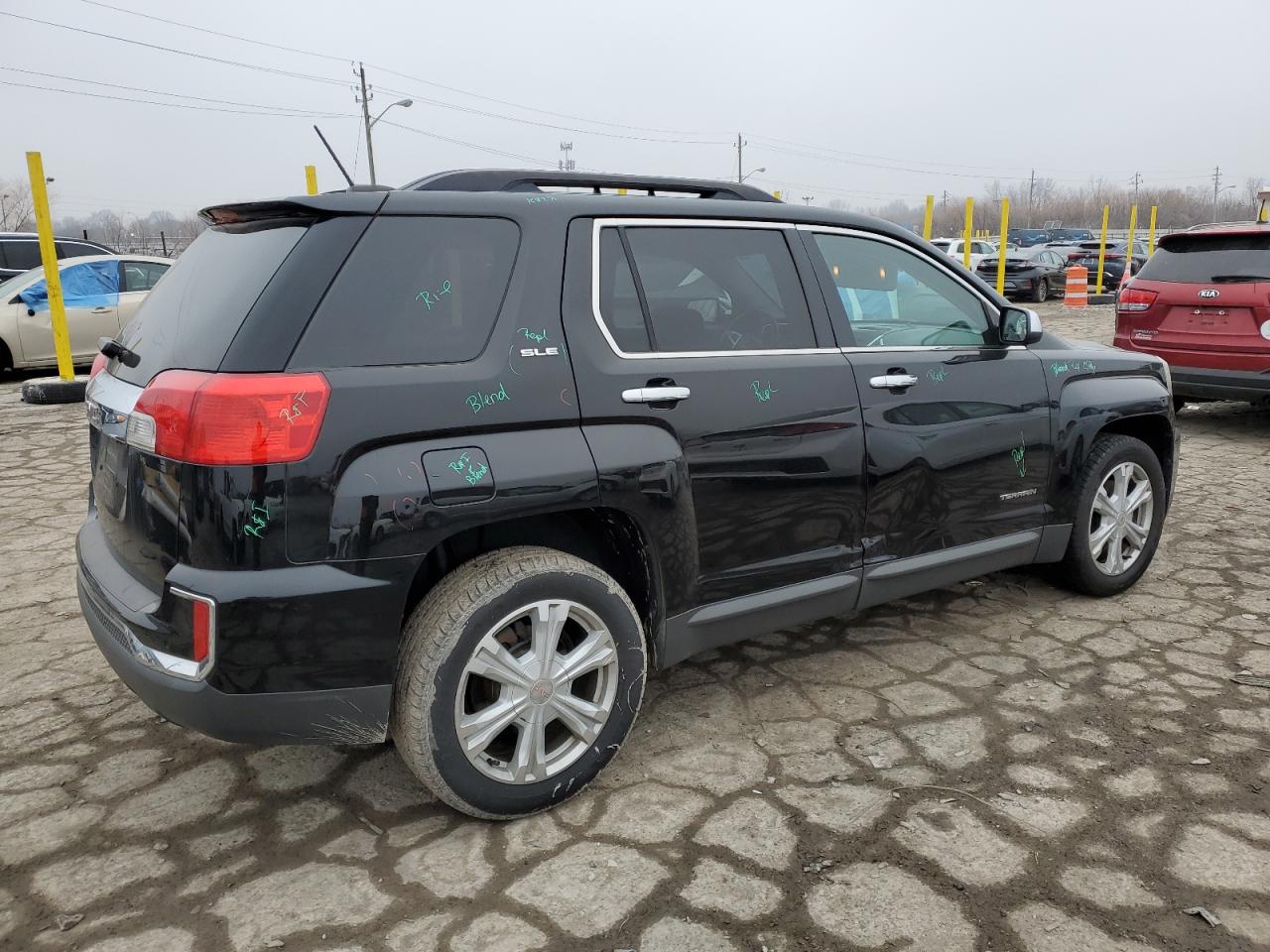 2016 GMC Terrain VIN 2GKALNEK1G6253725 Copart auction photo, side / minor dent/scratches damage thumbnail 3