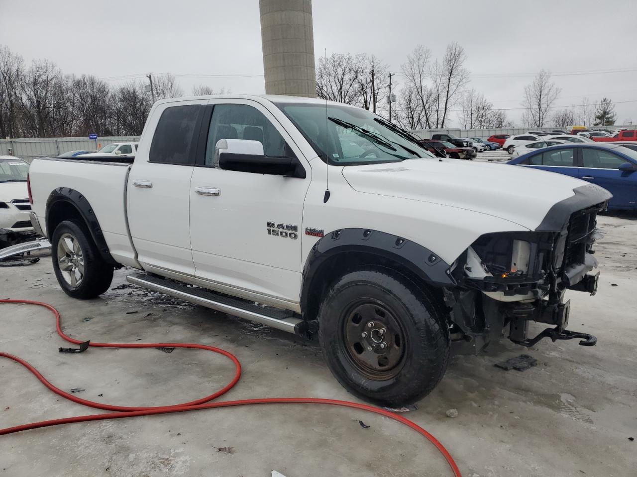 2014 RAM 1500 VIN 1C6RR7GT7ES378356 Copart auction photo, front end damage thumbnail 4