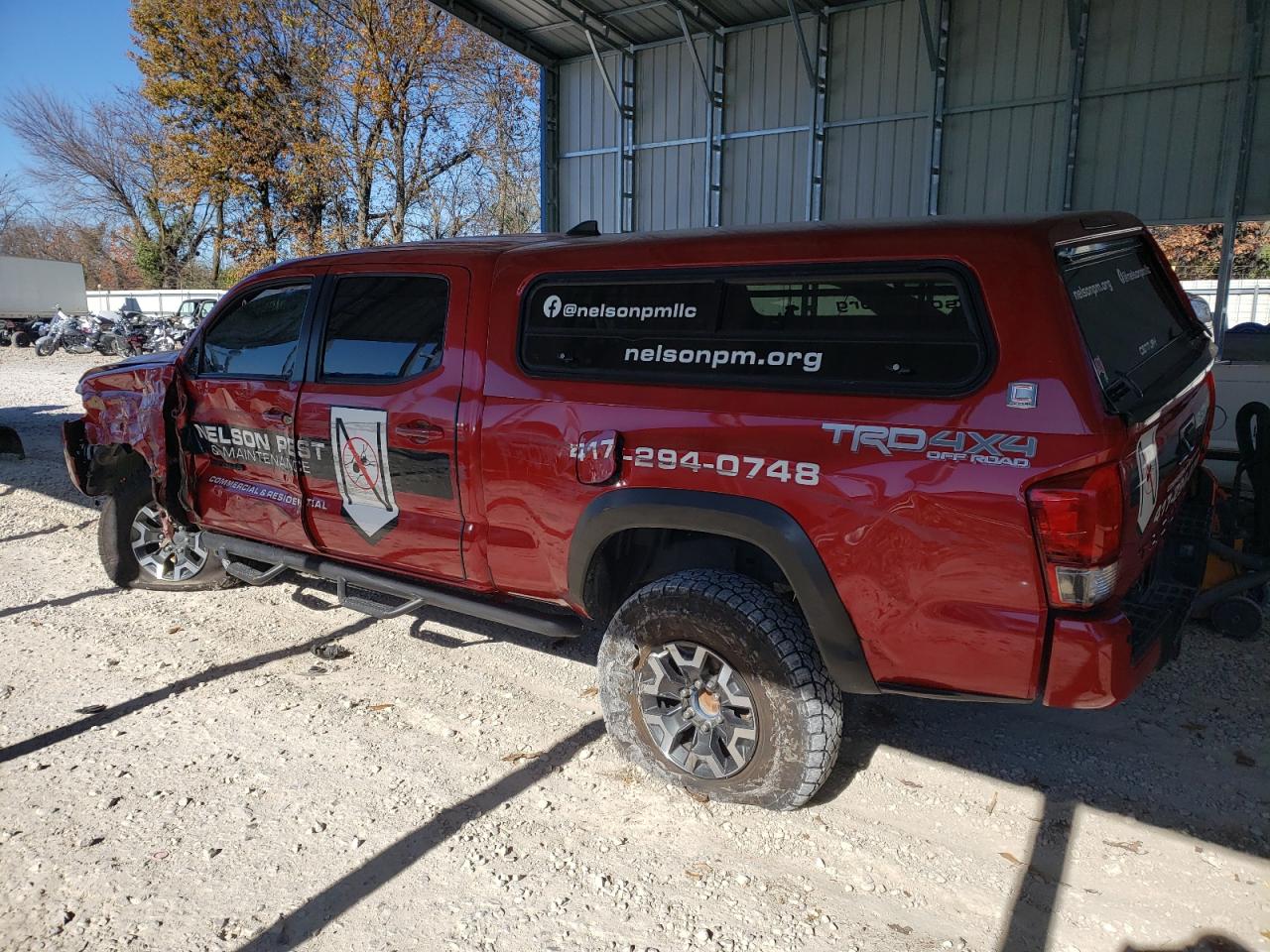 2016 Toyota Tacoma VIN 3TMDZ5BN4GM009918 Copart auction photo, front end / side damage thumbnail 2