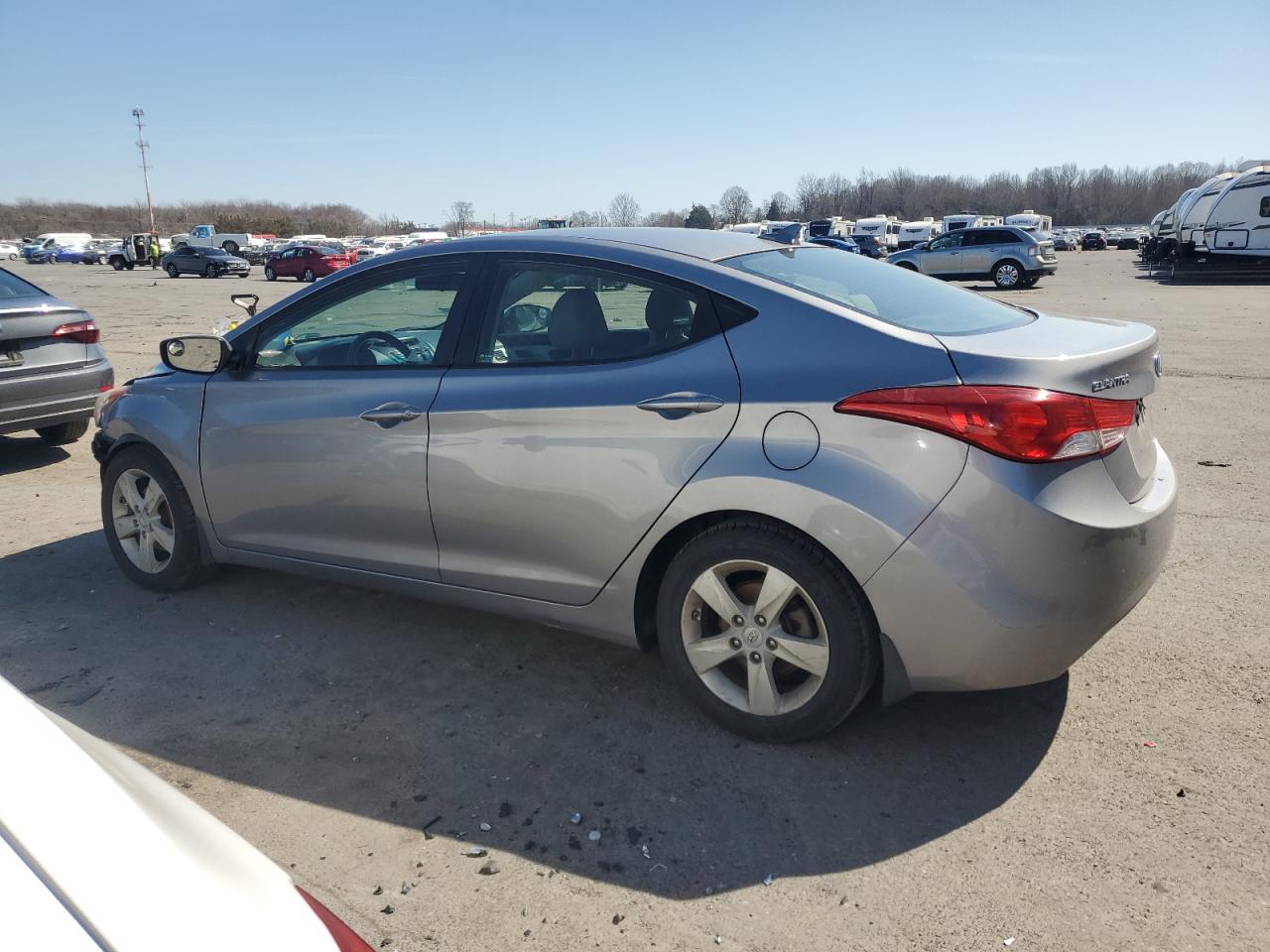 2013 Hyundai Elantra VIN KMHDH4AE9DU673178 Copart auction photo, front end damage thumbnail 2