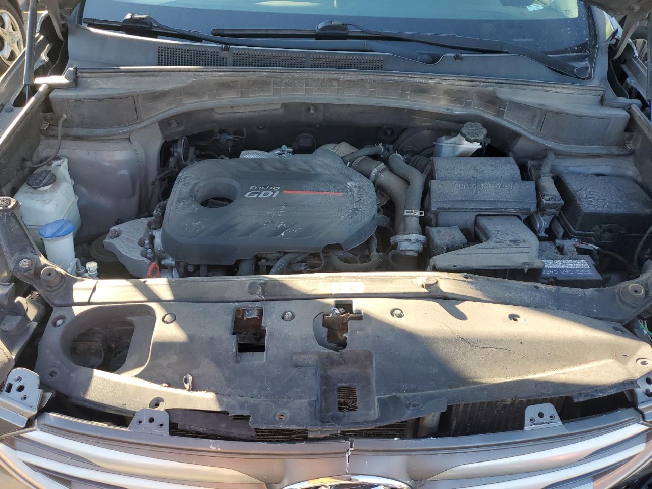 2018 Hyundai Santa Fe VIN 5NMZWDLA5JH055921 Copart auction photo, front end damage thumbnail 12