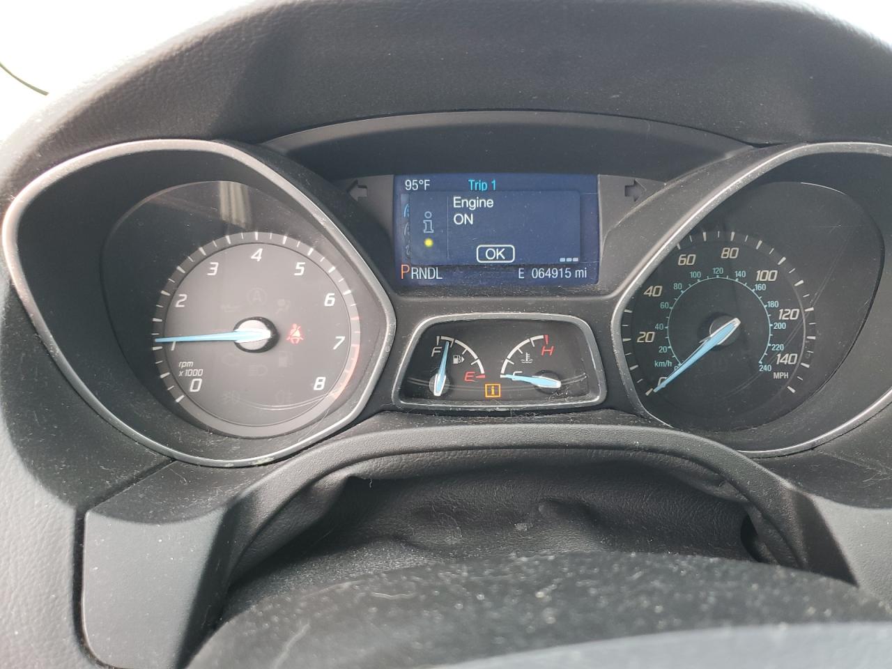 2014 Ford Focus VIN 1FADP3F29EL178766 Copart auction photo, water/flood damage thumbnail 9