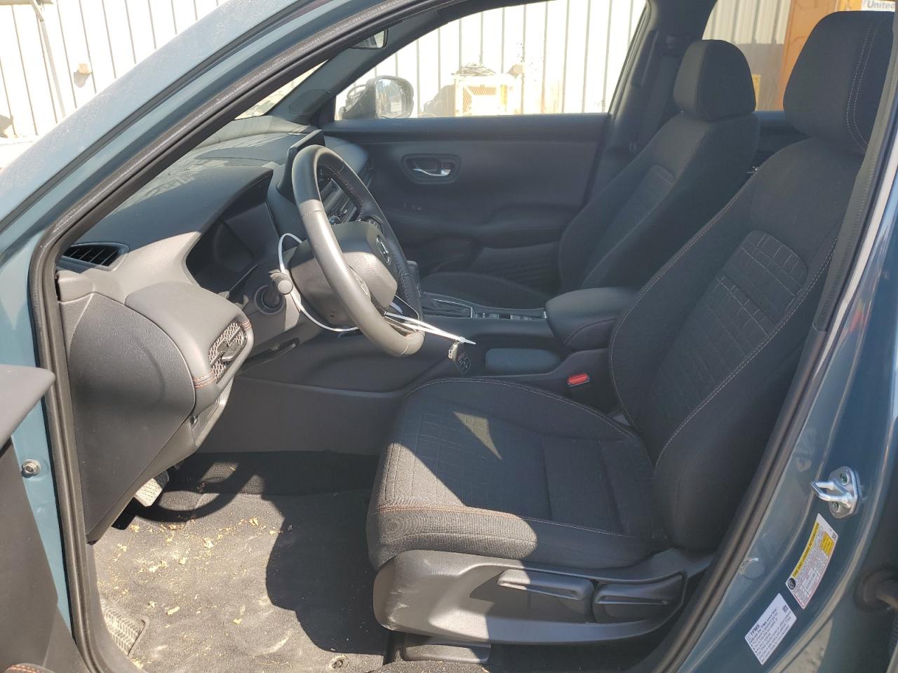 2024 Honda HR-V VIN 3CZRZ2H53RM769038 Copart auction photo, top/roof damage thumbnail 7