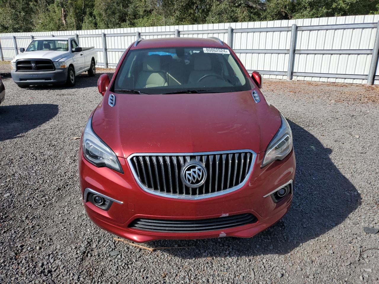 2017 Buick Envision VIN LRBFXBSA7HD008378 Copart auction photo, rear end damage thumbnail 5