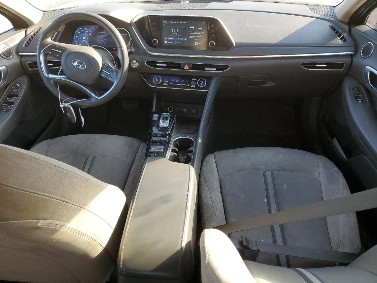 2020 Hyundai Sonata VIN 5NPEF4JA5LH053951 Copart auction photo, rear end / side damage thumbnail 8
