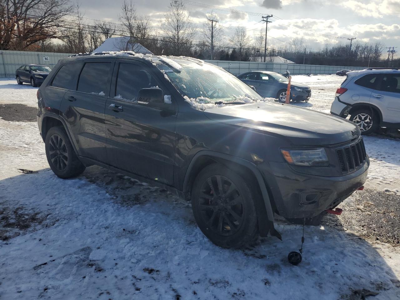 2014 Jeep Grand Cherokee VIN 1C4RJFBG7EC546365 Copart auction photo, undercarriage / front end damage thumbnail 4