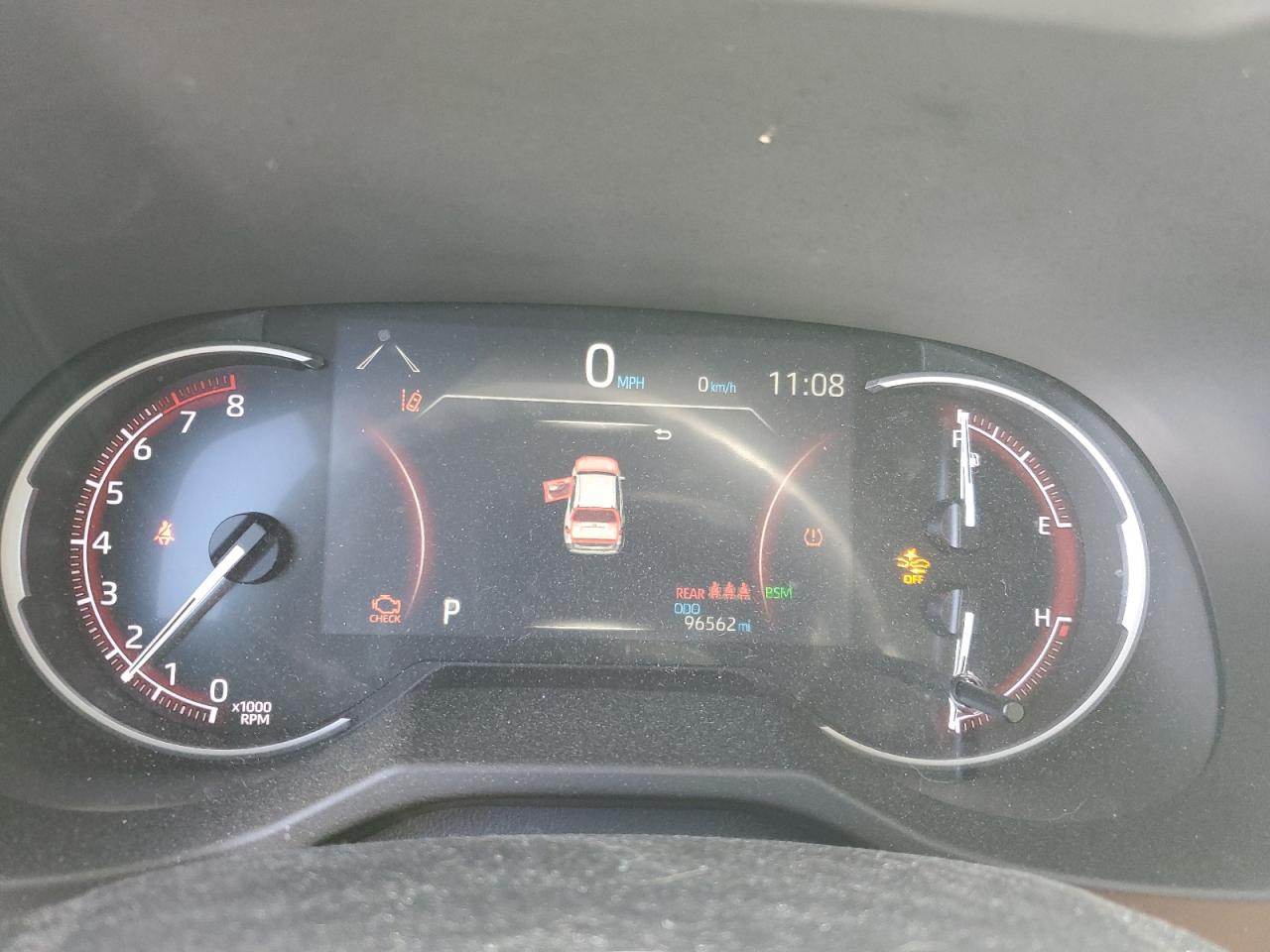 2019 Toyota RAV 4 VIN 2T3J1RFV6KW017389 Copart auction photo, front end / rear end damage thumbnail 9