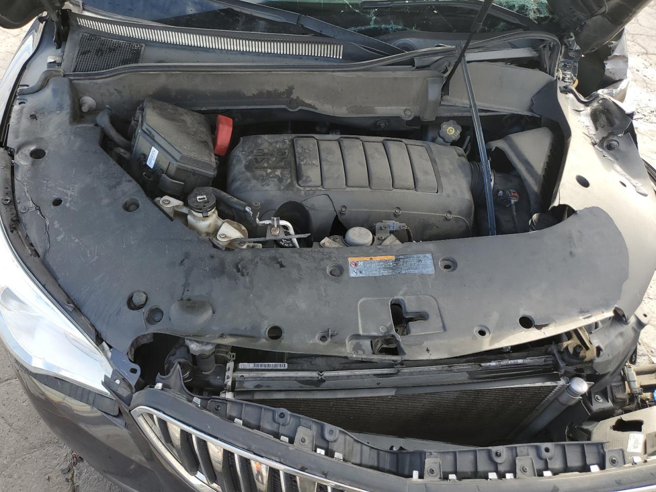 2017 Buick Enclave VIN 5GAKRBKD8HJ315601 Copart auction photo, side / front end damage thumbnail 12