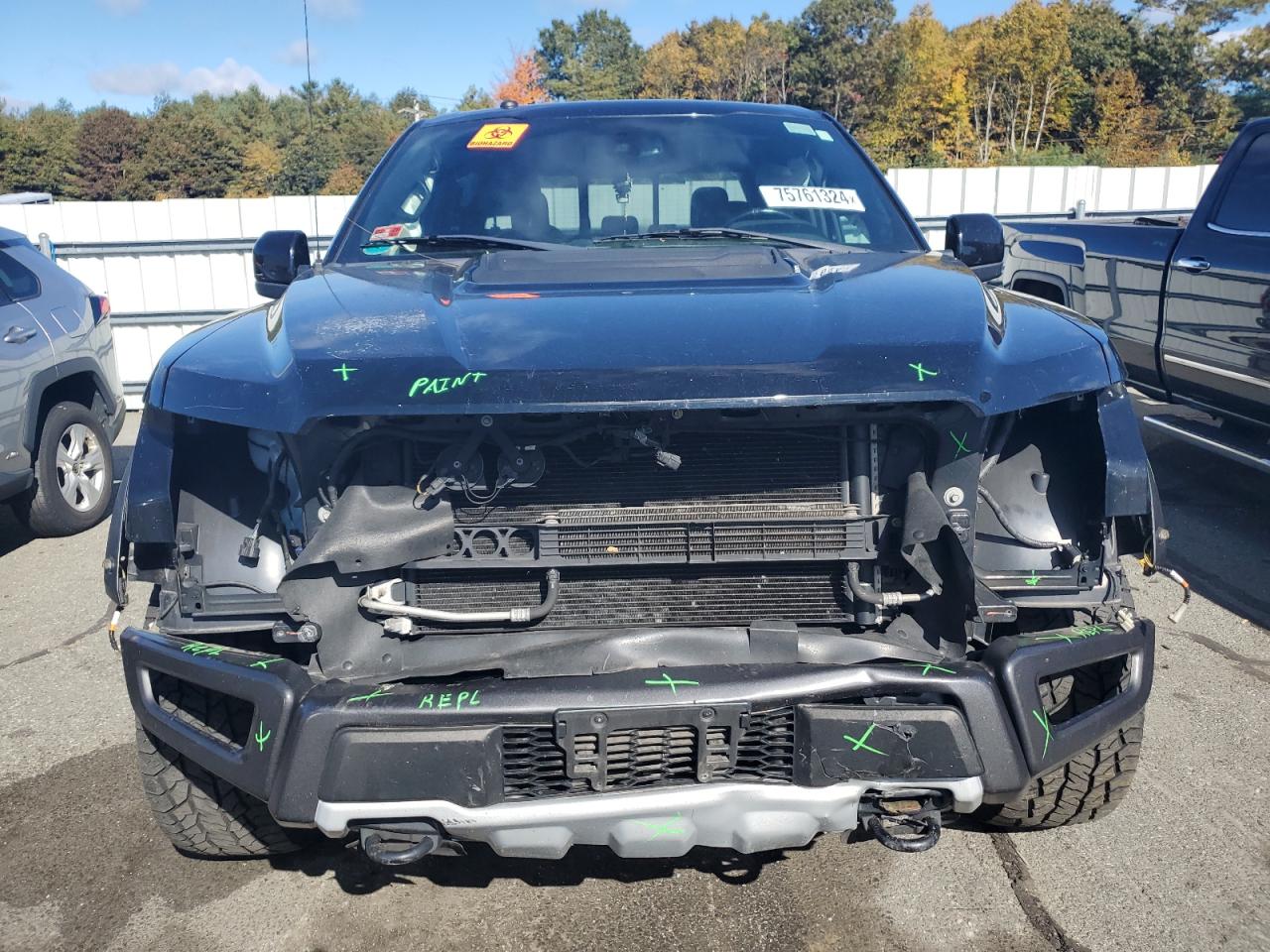 2018 Ford F-150 VIN 1FTFW1RG0JFD22117 Copart auction photo, front end / rear end damage thumbnail 5