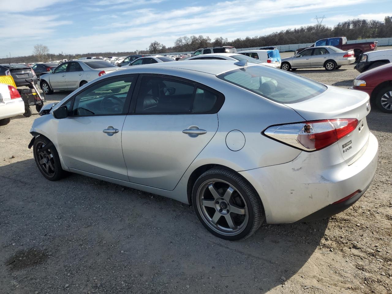 2014 KIA Forte VIN KNAFK4A6XE5056016 Copart auction photo, front end / vandalism damage thumbnail 2