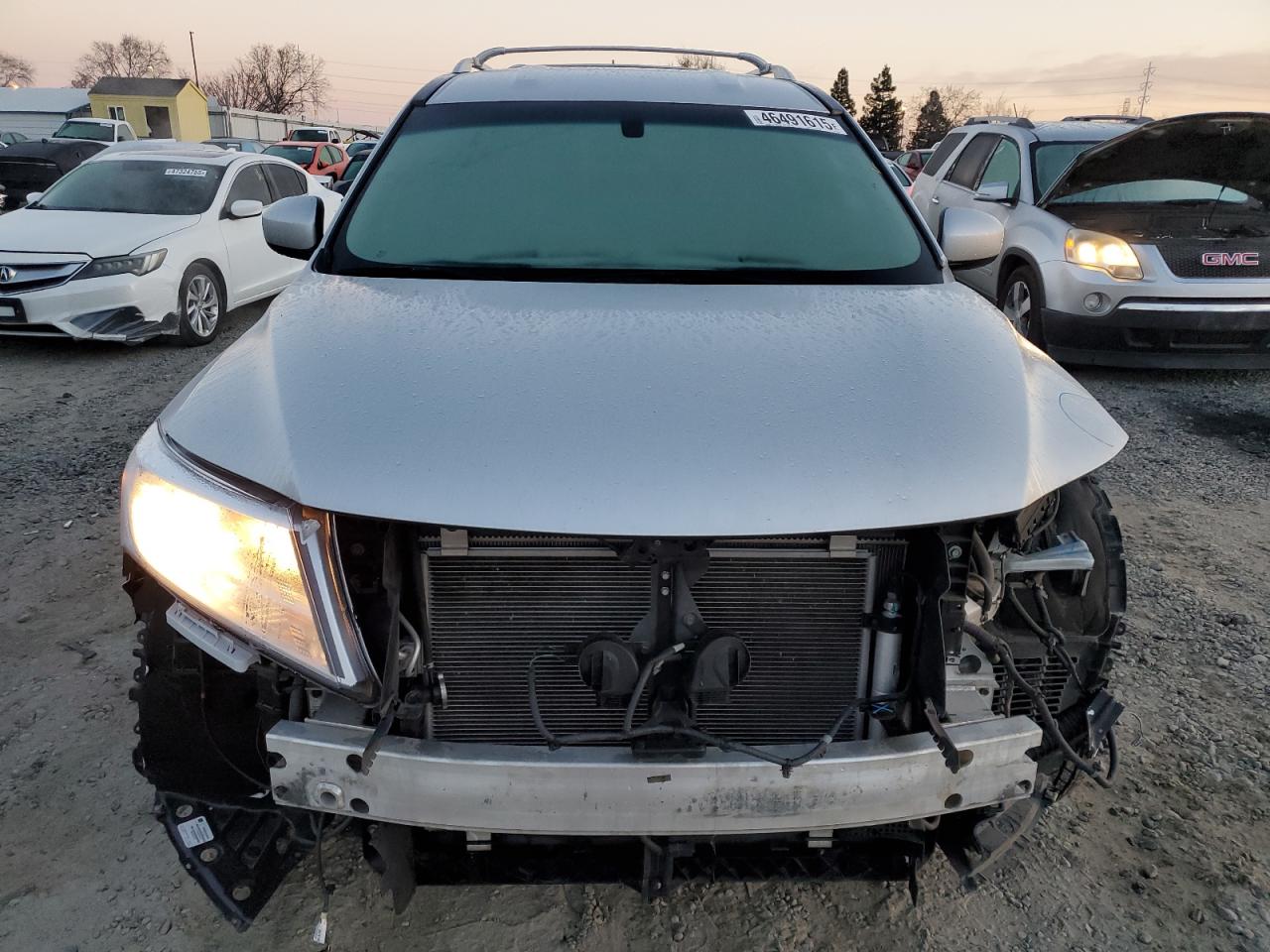 2013 Nissan Pathfinder VIN 5N1AR2MM8DC633994 Copart auction photo, front end damage thumbnail 5
