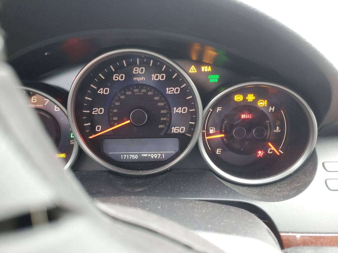 2010 Acura RL VIN JH4KB2F67AC001994 Copart auction photo, front end damage thumbnail 9
