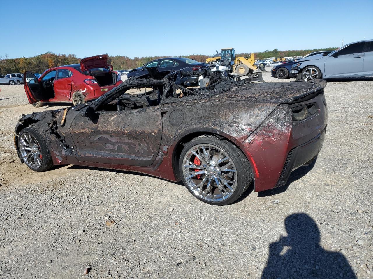 2016 Chevrolet Corvette VIN 1G1YS3D69G5607565 Copart auction photo, burn / replaced vin damage thumbnail 2